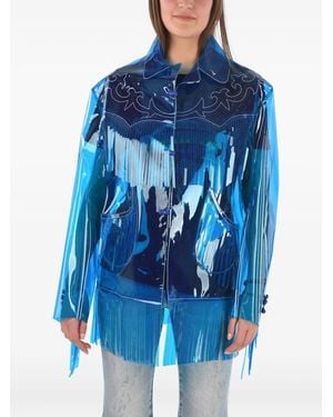 Maison Margiela Fringed Western Jacket - Blue