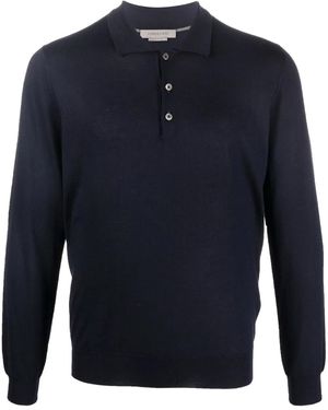 Corneliani Langärmeliges Poloshirt - Blau