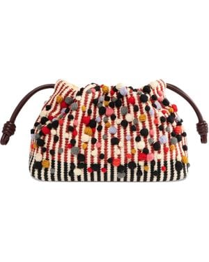 Loewe Flamenco Clutch Bag - Red