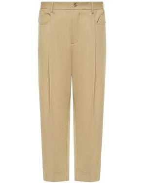 Giuliano Galiano Niklas Pleated Wool Trousers - Natural