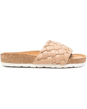 Bugatti Woven Leather Sandals - Pink