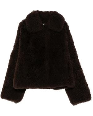 Yves Salomon Shearling Jacket - Black