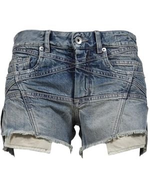 Rick Owens Lana Cut Offs Shorts - Blue