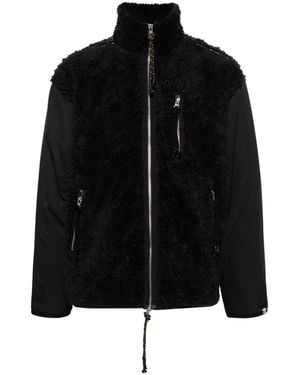 adidas Faux-Fur Panelled Jacket - Black