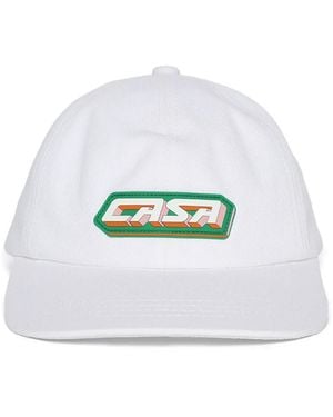 CASABLANCA Casa Racing キャップ - ホワイト