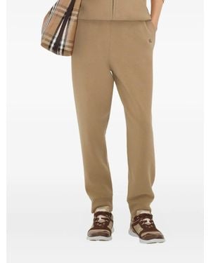 Burberry Wool-Blend Track Trousers - Natural