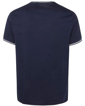 Fred Perry Logo-Embroidered T-Shirt - Blue
