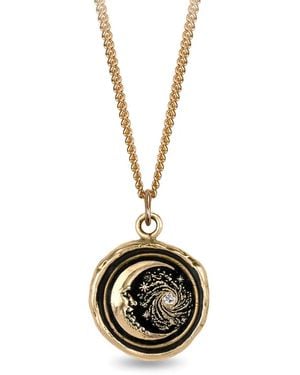 Pyrrha Collier Trust The Universe Talisman En 14Ct À Pendentif Pavé De Diamants - Métallisé