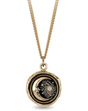 Pyrrha Collier Trust The Universe Talisman En 14Ct À Pendentif Pavé De Diamants - Métallisé