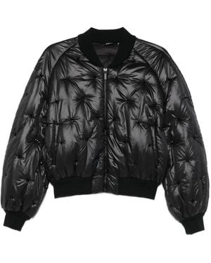 Amen Veste Bomber Matelassée À Ornements - Noir