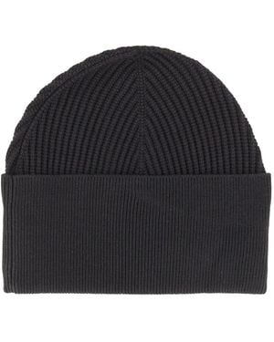 Studio Nicholson Mikkel Ribbed-Knit Beanie Hat - Black
