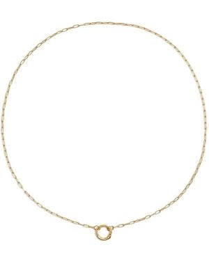 Monica Vinader Oval-Link Chain Necklace - White