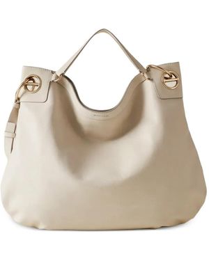 Borbonese Large London Tote Bag - Natural