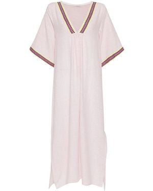 lemlem Edna Cotton-Blend Maxi Dress - Pink