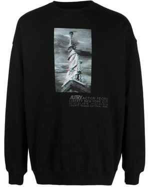 Autry グラフィック スウェットシャツ - ブラック