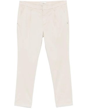 Entre Amis Arno Pocket Pleated Trousers - White