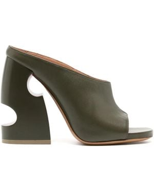 Off-White c/o Virgil Abloh Off Meteor Heel Sandals - Green