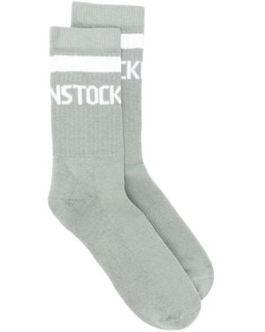 Birkenstock Logo-Intarsia Socks - Gray
