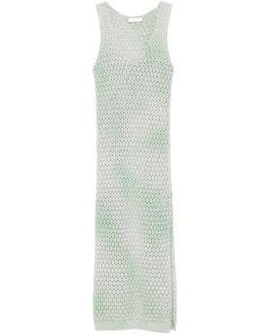 Akep クロシェニット ドレス - ホワイト