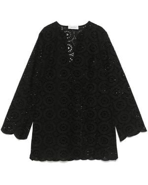 Matteau Broderie ミニドレス - ブラック