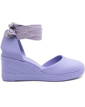 Castañer 70Mm Careen Wedge Espadrilles - Blue