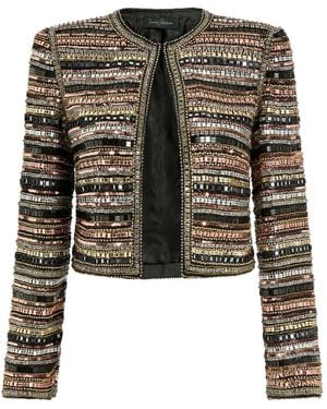 Jenny Packham Alma Beaded Jacket - Black