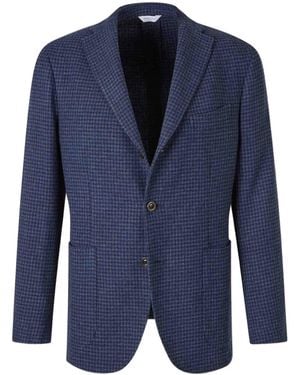 Boglioli Notched Wool Jacket - Blue