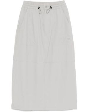 Chocoolate A-Line Skirt - White
