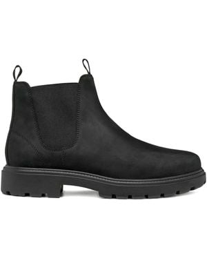 Geox Stiefel mit elastischen Einsätzen - Schwarz