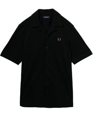 Fred Perry Compress Shirt - Black