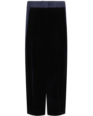 Giorgio Armani Velvet Trousers - Black