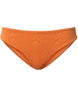 Twinset Embossed-Pattern Bikini Bottom - Orange