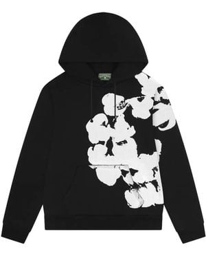 DENIM TEARS Big Cotton Wreath Hoodie - Black