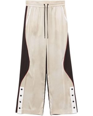 Patrizia Pepe Panelled Track Trousers - Natural