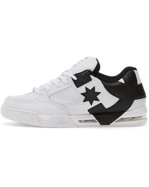 DC Shoes Dc Command Star-Motif Perforated Trainers - White