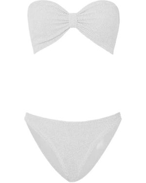 Hunza G Jean Textured Bikini Set - White