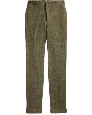 RRL Checked Tailored Pants - Green