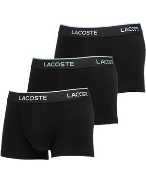 Lacoste Logo Boxers (Pack Of Three) - Black