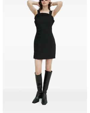 The Kooples Ruffle-Detail Mini Dress - Black