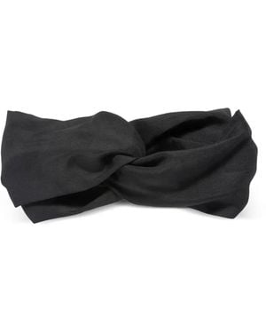 Jennifer Behr Jordan Knot-Detail Head Wrap - Black