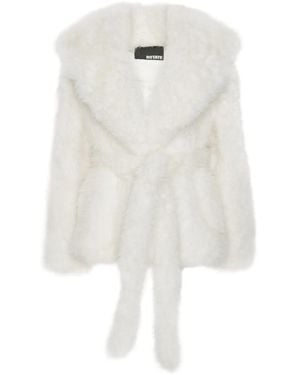 ROTATE BIRGER CHRISTENSEN Faux-Fur Jacket - White