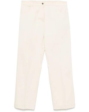 Moncler Cotton Gabardine Trousers - White