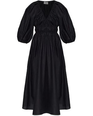 Matteau V-Neck Dress - Black