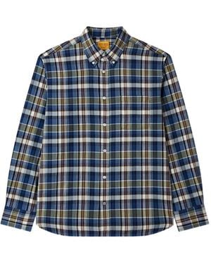 MAN ON THE BOON. Camisa a cuadros - Azul