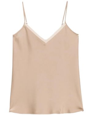 Pennyblack V-Neck Sleeveless Blouse - Natural