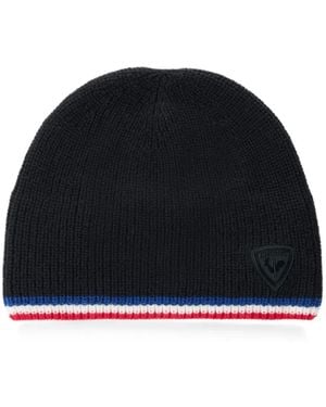 Rossignol Gorro Snowblaze Con Ribete A Rayas - Negro
