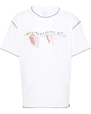 Rassvet (PACCBET) Logo-Print Cotton T-Shirt - White