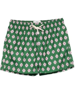 Peninsula Badeshorts Mit Geometrischem Muster - Grün