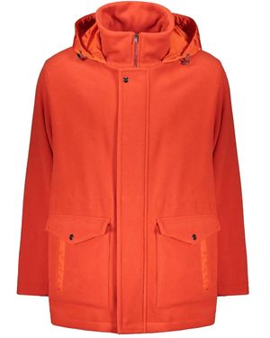 Herno Parka De Lana - Rojo