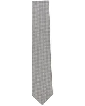Errico Formicola Patterned Tie - White